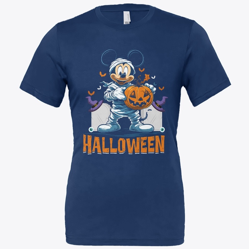 Mummy Mickey Pumpkin Halloween Fun Tee