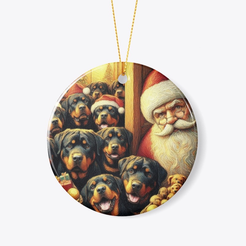 Rottweilers & Santa