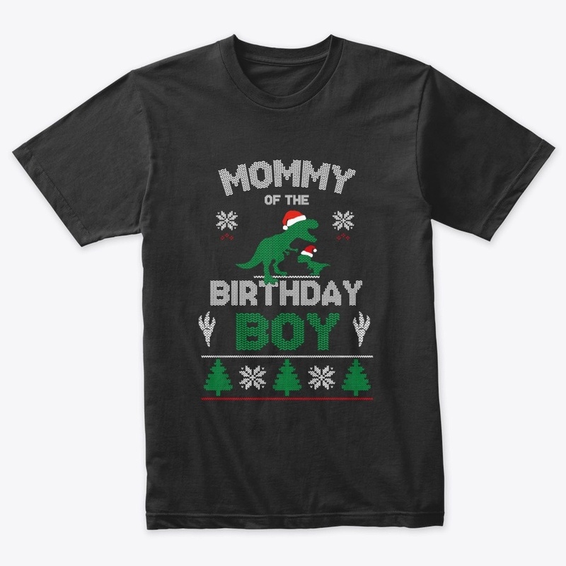 Mom of the Birthday Boy Matching T-Rex B