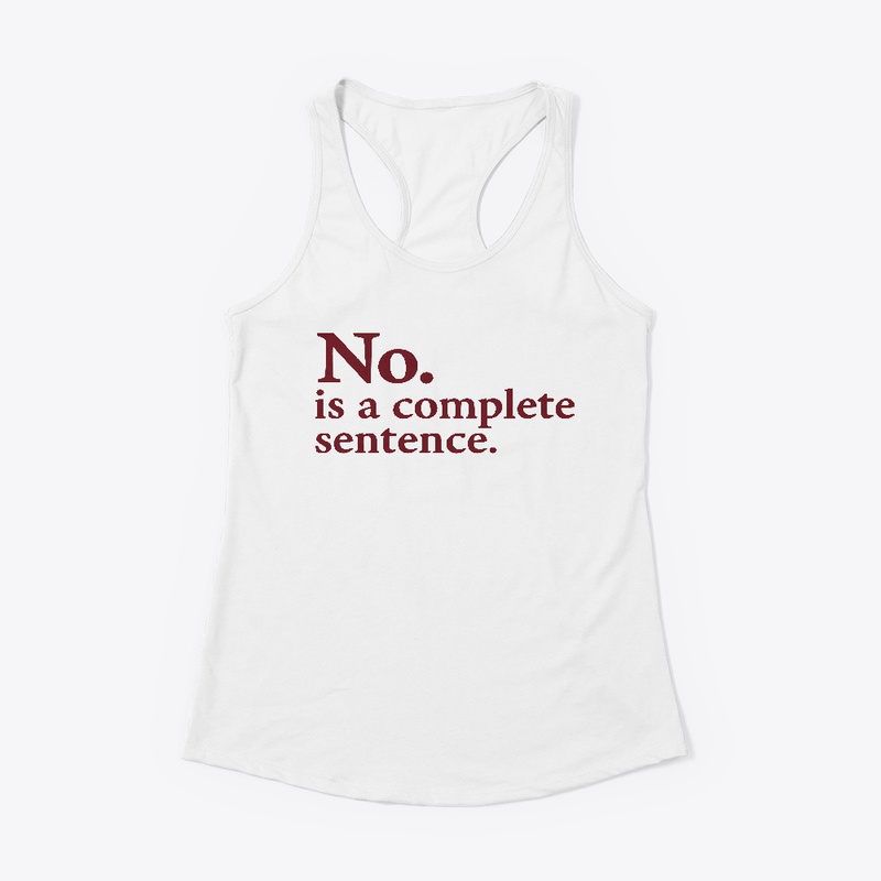 No. is a complete sentence.