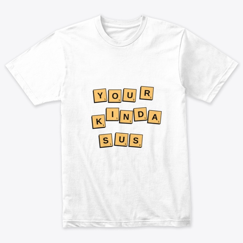 "YOU ARE SUS" MEME PREMIUM SHIRT (WHITE)