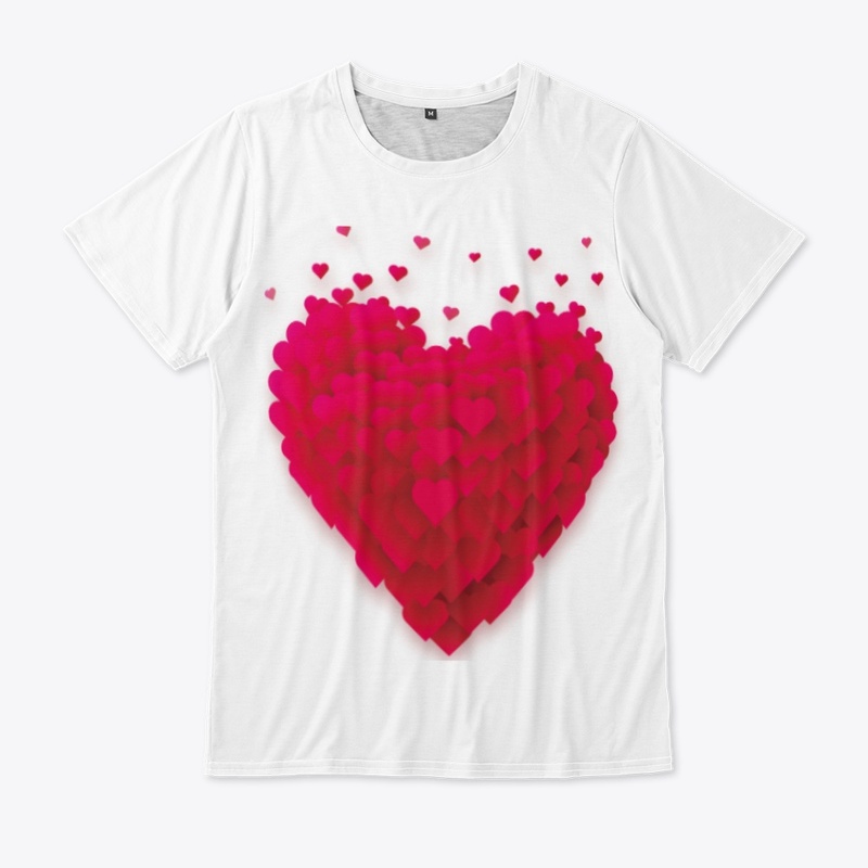 Love tees,heart,3d heart,flying heart