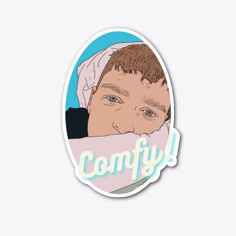 Comfy Sticker Design