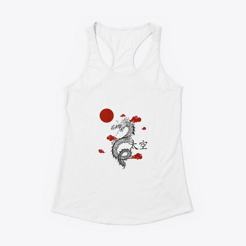 red white chinese dragon 