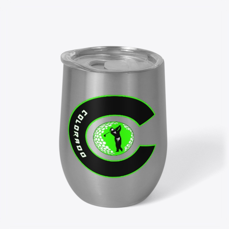 Colorado " C " Golfer - Neon Green
