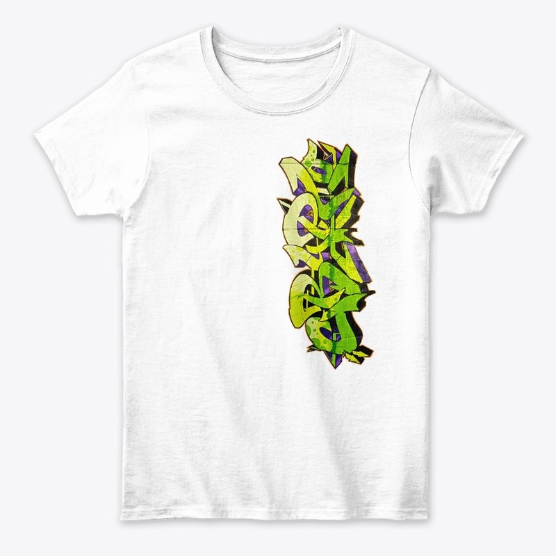 GREEN CRYPTO URBAN GRAFFITI DESIGN