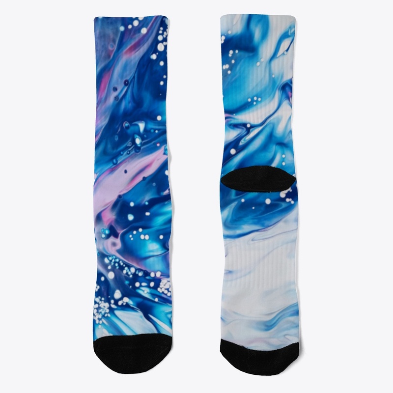 Acrylic Pour Socks