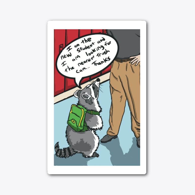 Raccoon New Student Comic
