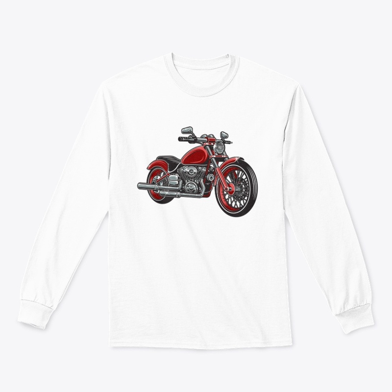  red color motorcycle isolated 