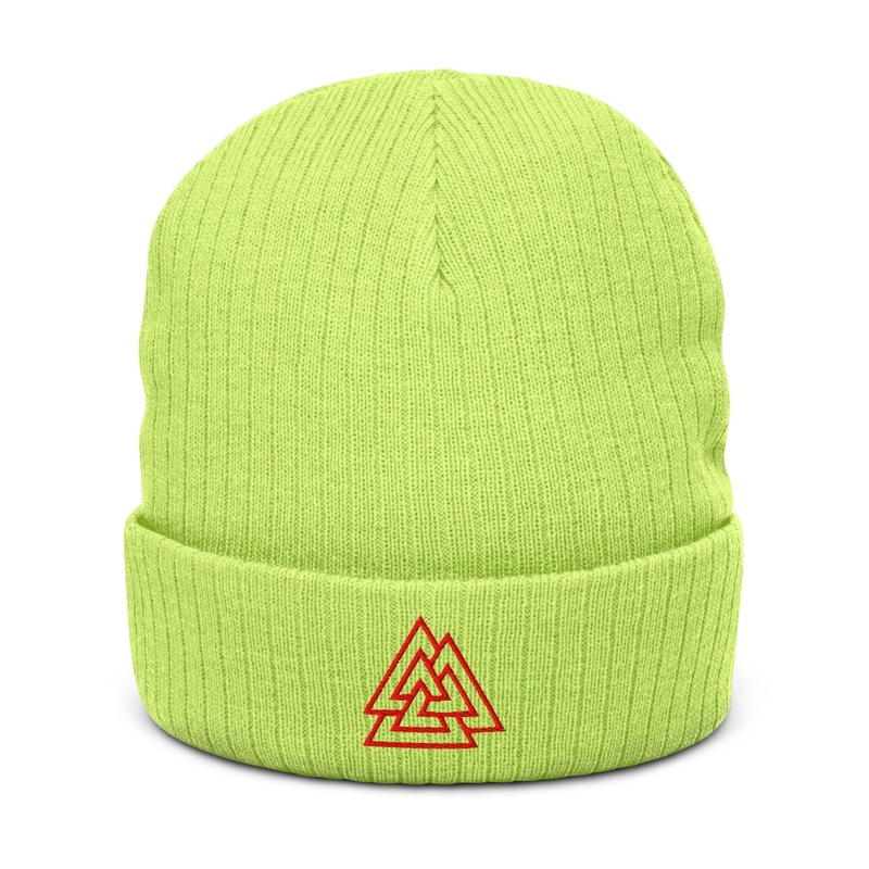 Valknut ,viking-germanic symbol Red