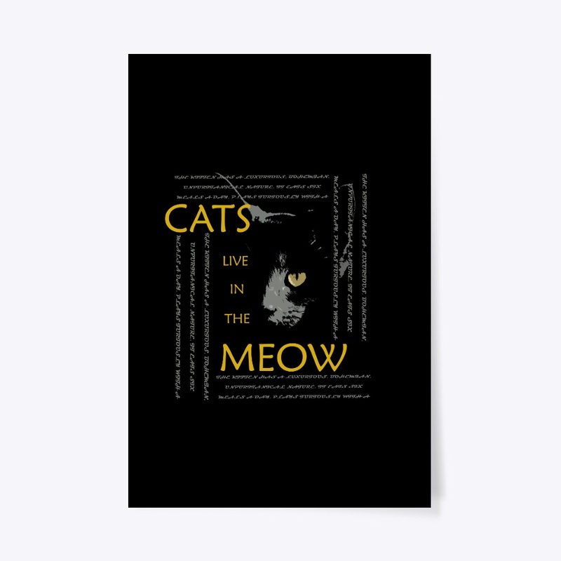 Cats live in the meow