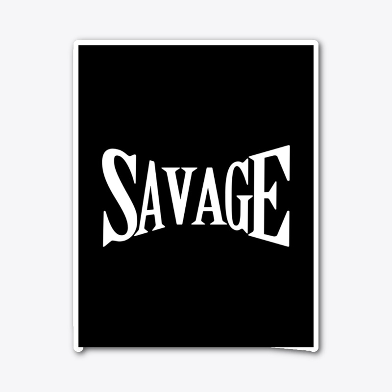 Savage hoodie mug sticker