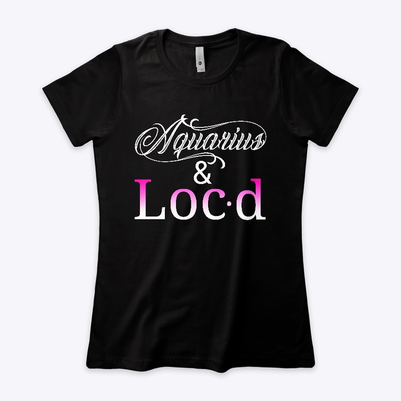Aquarius & loc'd zodiac tee shirt