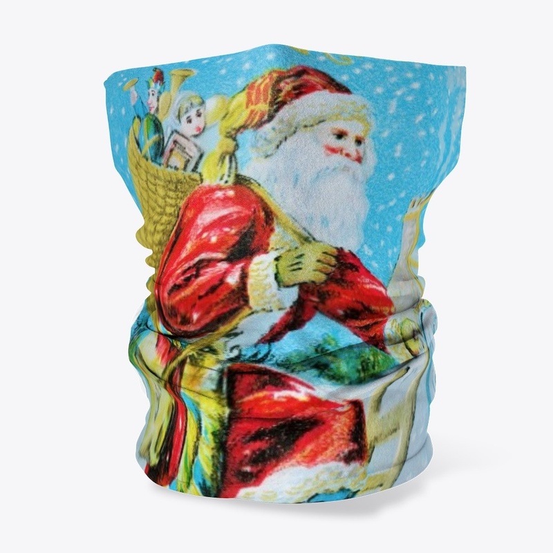 Vintage rooftop Santa