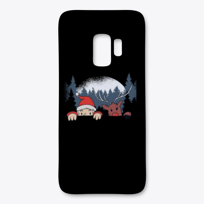 Christmas Santa And Reindeer