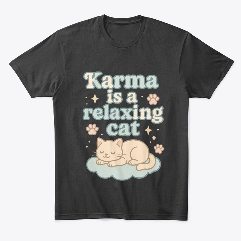 Karma Is a Relaxing Cat Vintage Gift