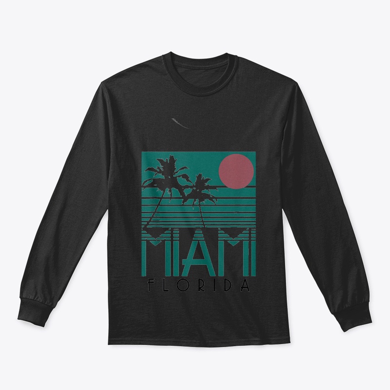 Miami Florida Vintage Retro Palm Trees