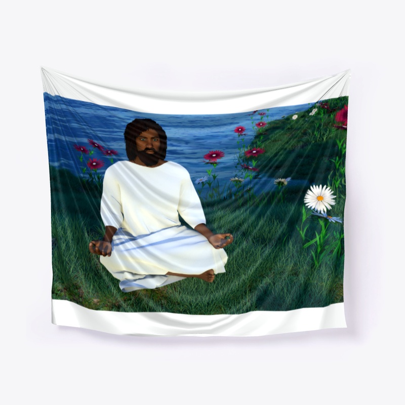 BLACK YESHUA MEDITATING 3D