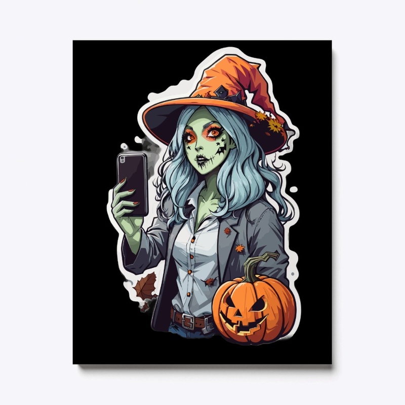 Halloween Sticker Design T-Shirt
