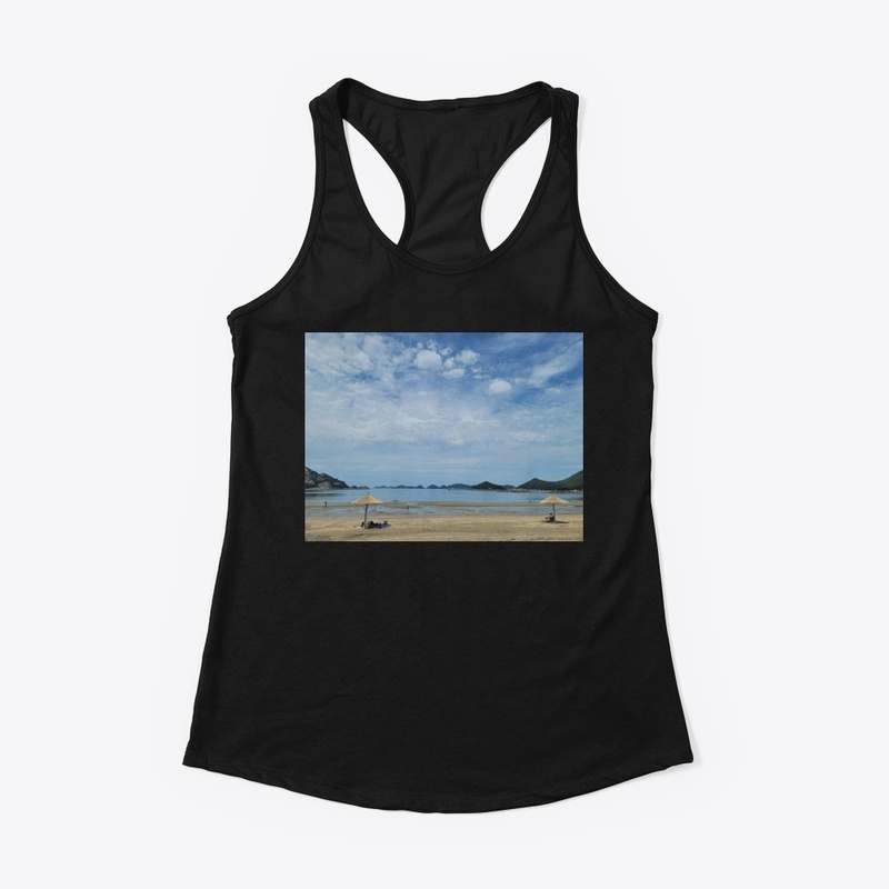 island landscape  weather illustration