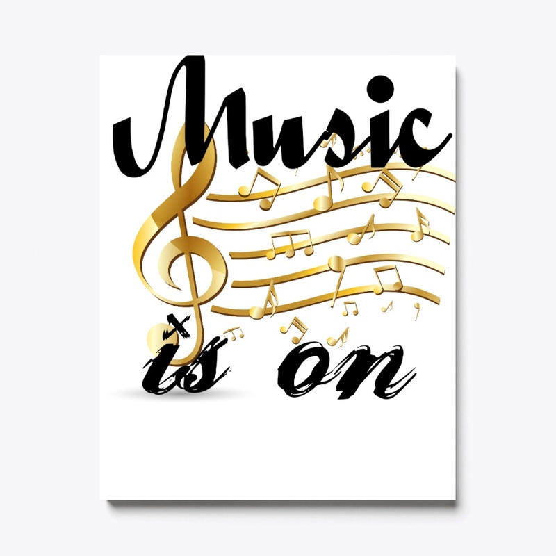 Music is on tees,music notes,rhythm,rock