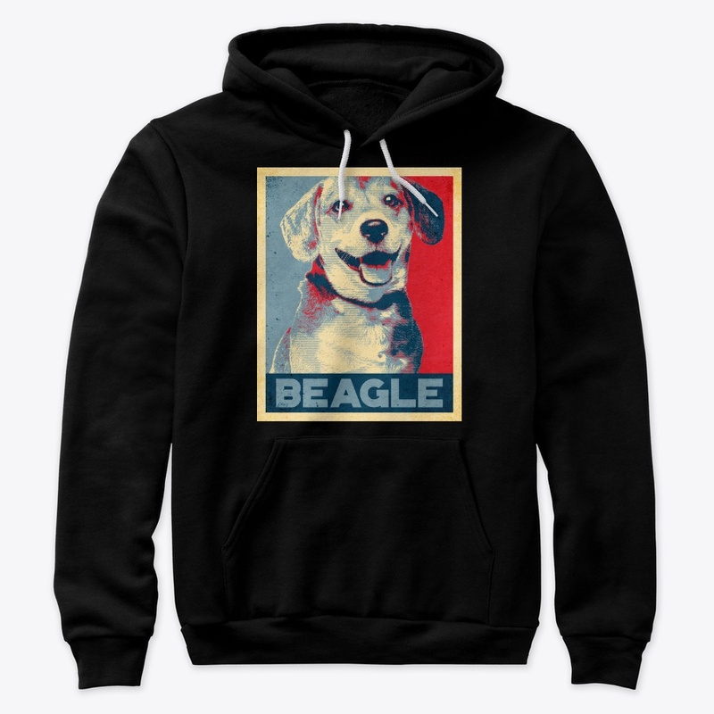 Cool Beagle Propaganda Poster Style