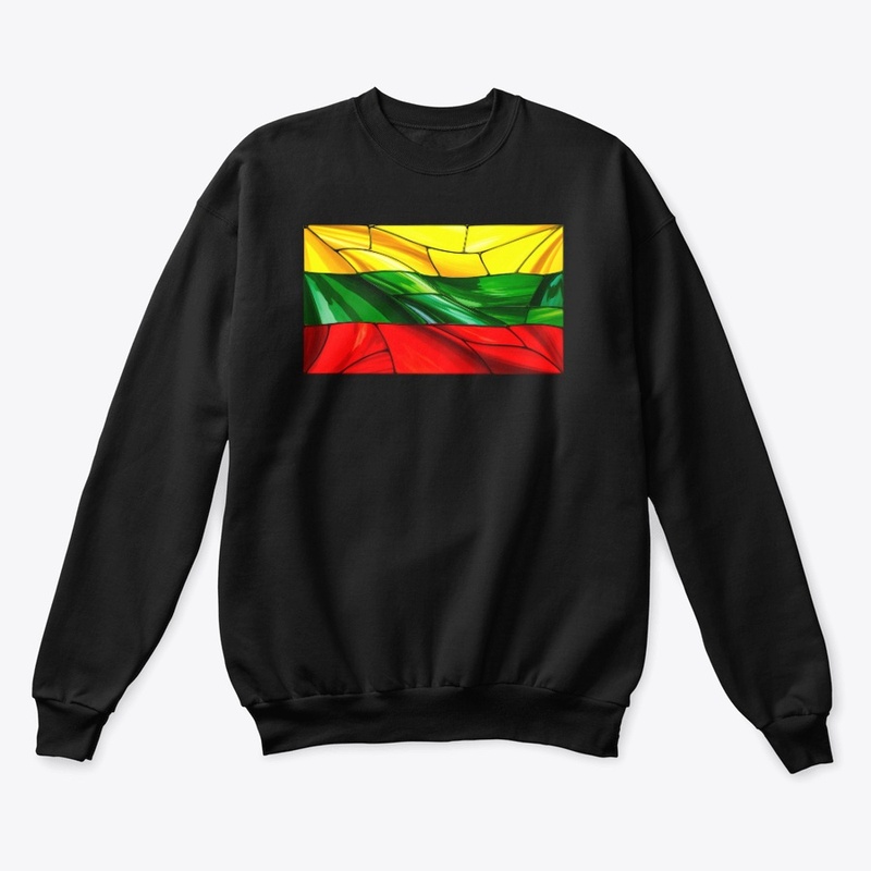 Lithuanian Flag stained glass