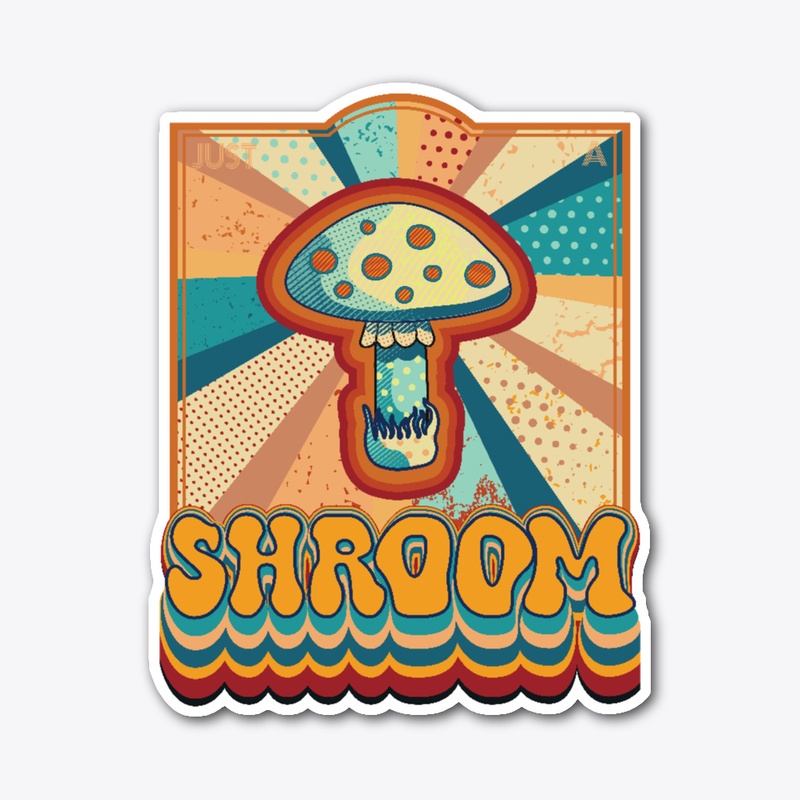 Cute just a mushroom retro groovy