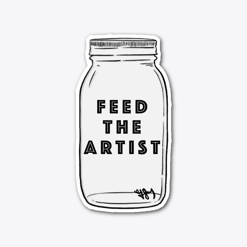 "Support Local Artists" Tip Container
