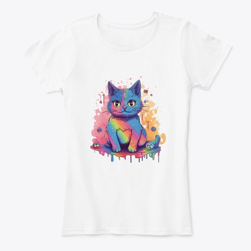 Rainbow Graffiti Cat