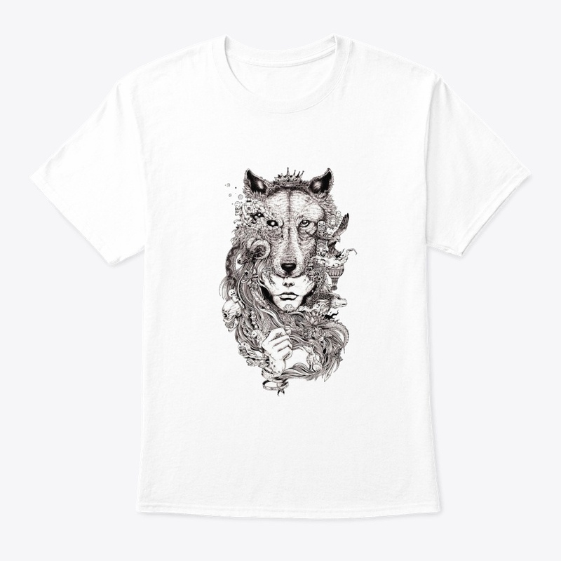 Woman With A Lion Mask T-Shirts
