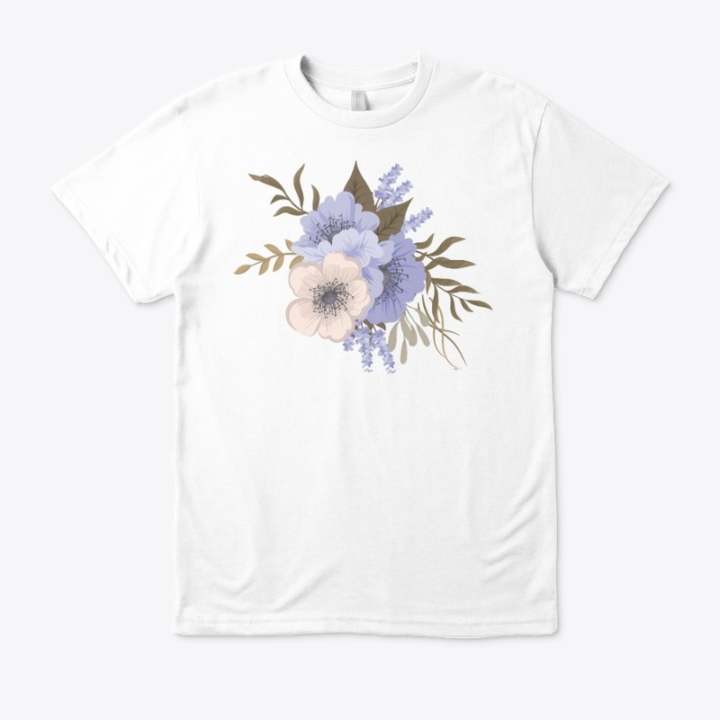 Realistic Blue Flower Design