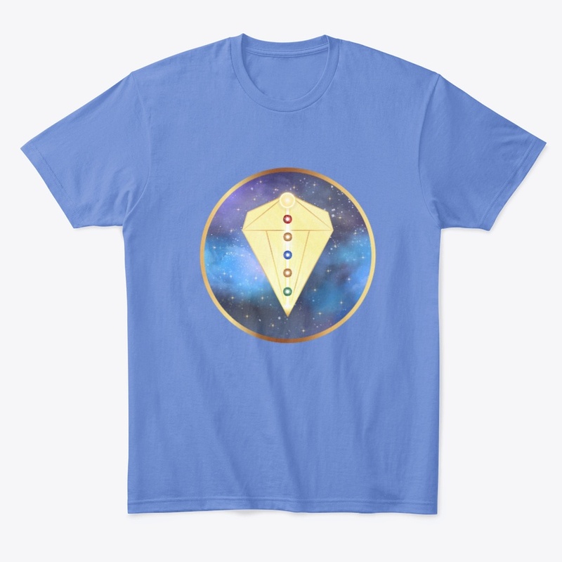 Sacred Geometry Diamond with Crystals