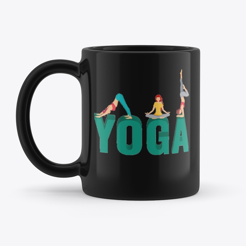 Women Performing yoga poses 