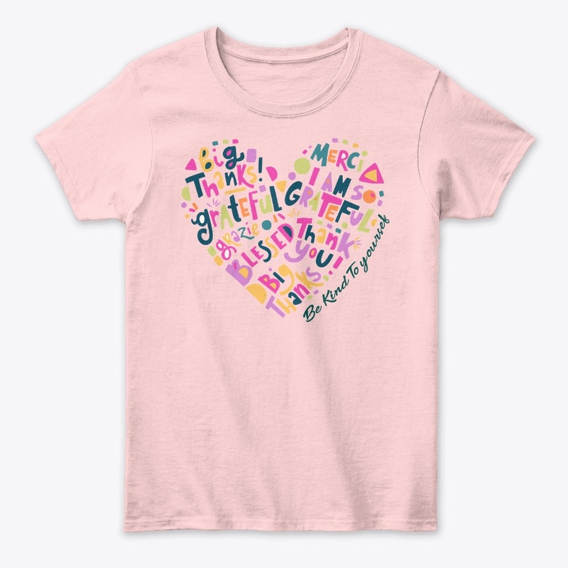 Letter & Heart Print Tee | Heart T-shirt