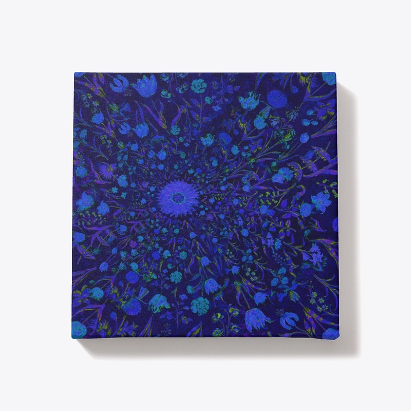 Blue Medieval Flowers