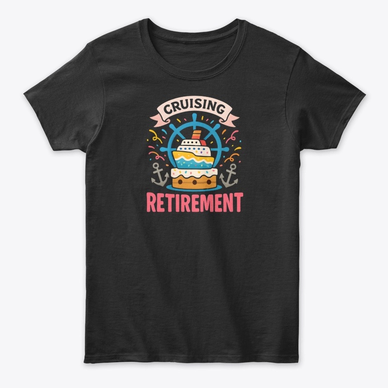 Cruising Retirement Cake Anchors Fun