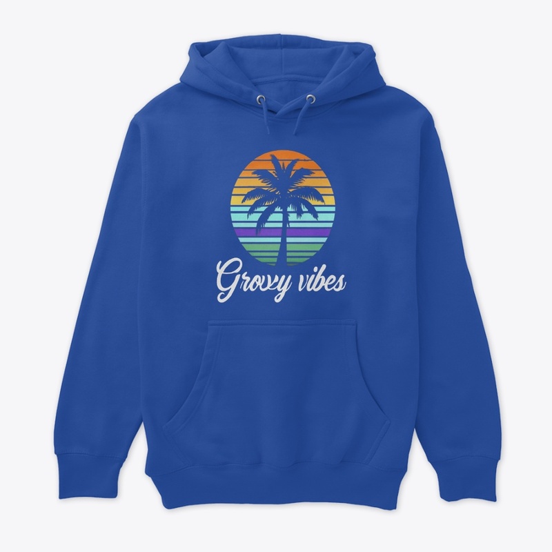 "Groovy Vibes Sunset hoodie"