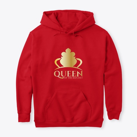 Queen Of The Ratchet Logo Merch Red T-Shirt Front