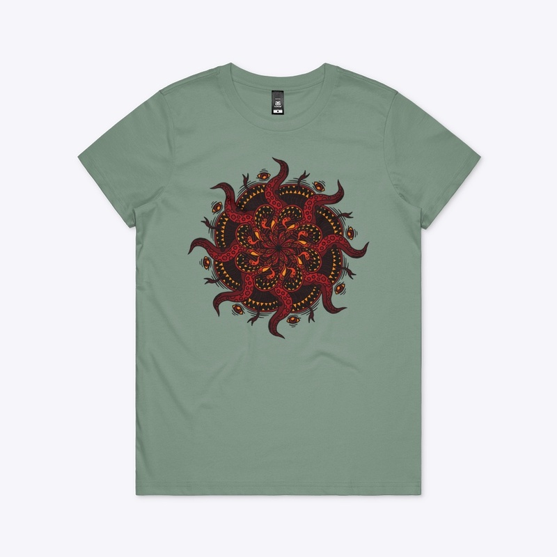 Spooky tentacle mandala