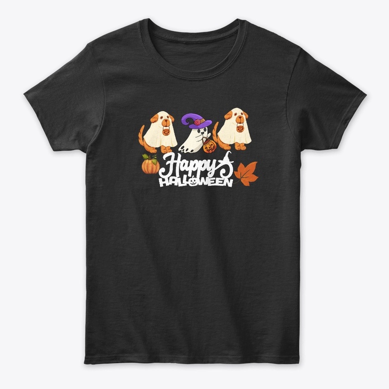 Halloween Ghost Dog T shirt 