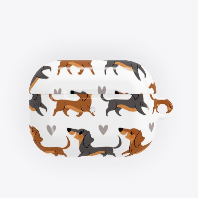 Happy Dachshund Face Mask