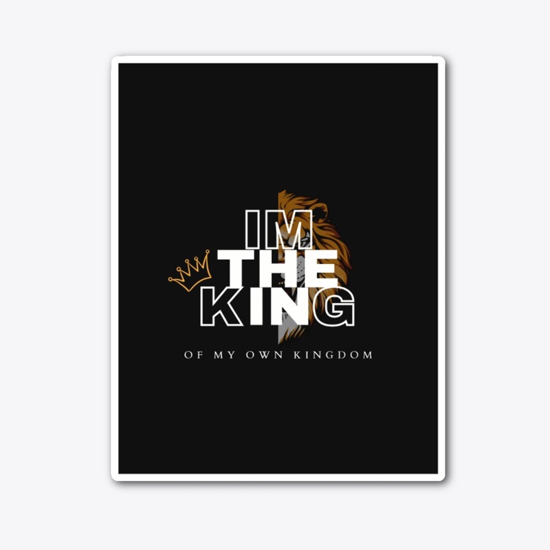  I Am The King ,,Lion Graphic T-shirt 