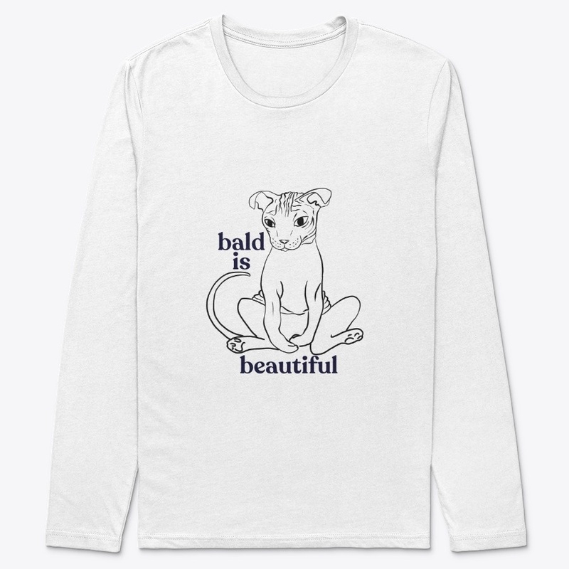 Bald is Beautiful - Sphynx Cat Art -  Sh