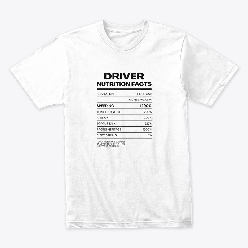 DRIVER NUTRITION FACTS