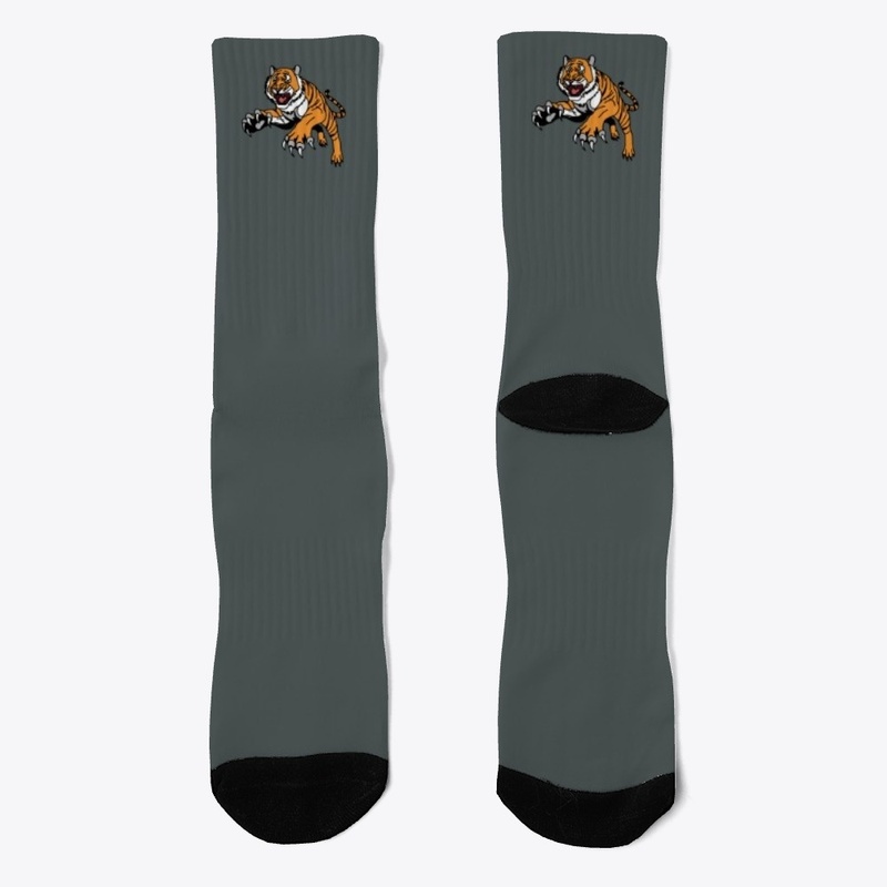Aggressive Tiger Crew Socks 