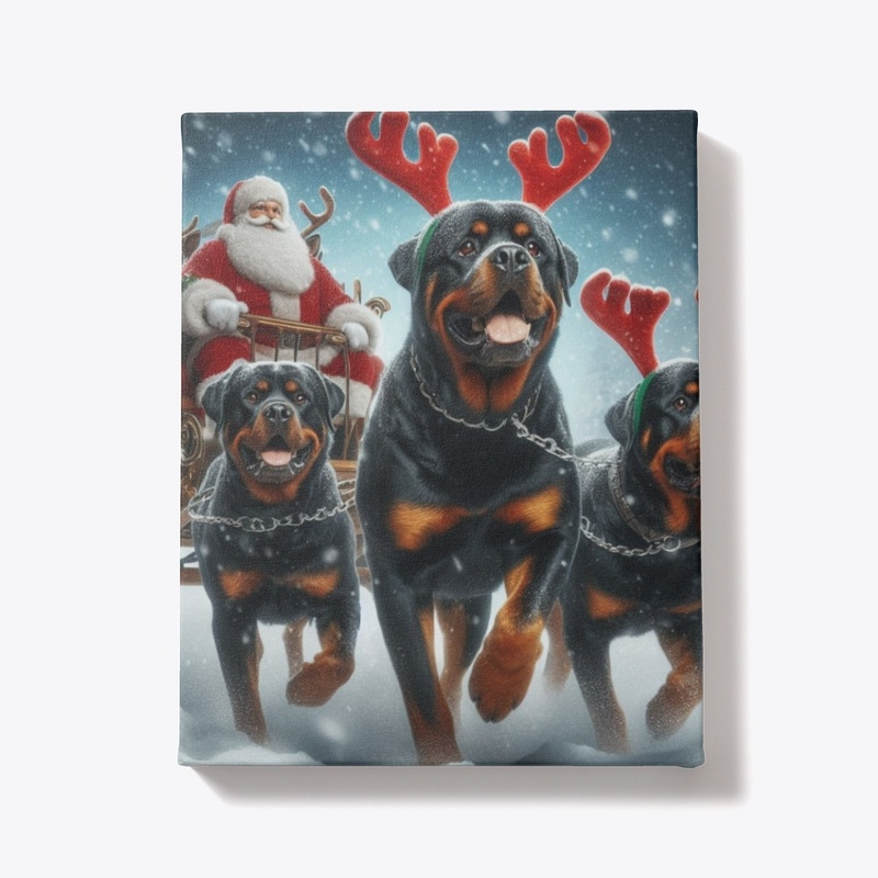 Rottweilers and Santa