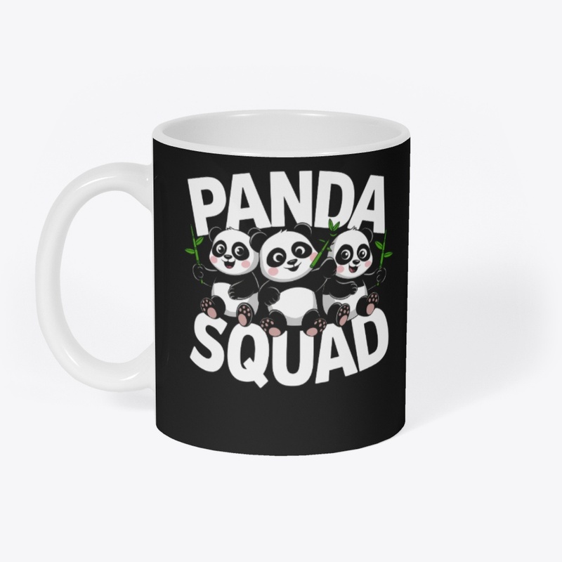 Panda Squad Cute Animal Lovers Artwork