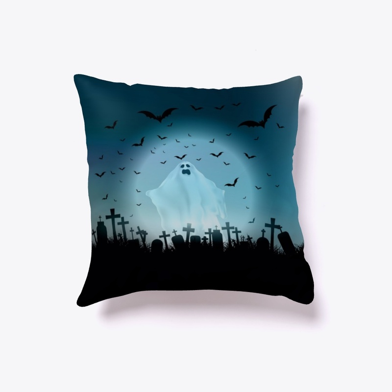 Graveyard Ghost Pillow
