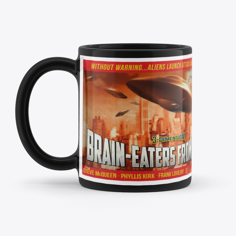 Brain-Eaters from Mars Retro Poster